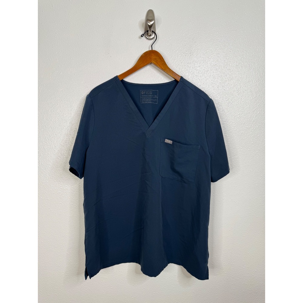 Figs Women's Navy Catarina Scrub Top Size‎ XXL